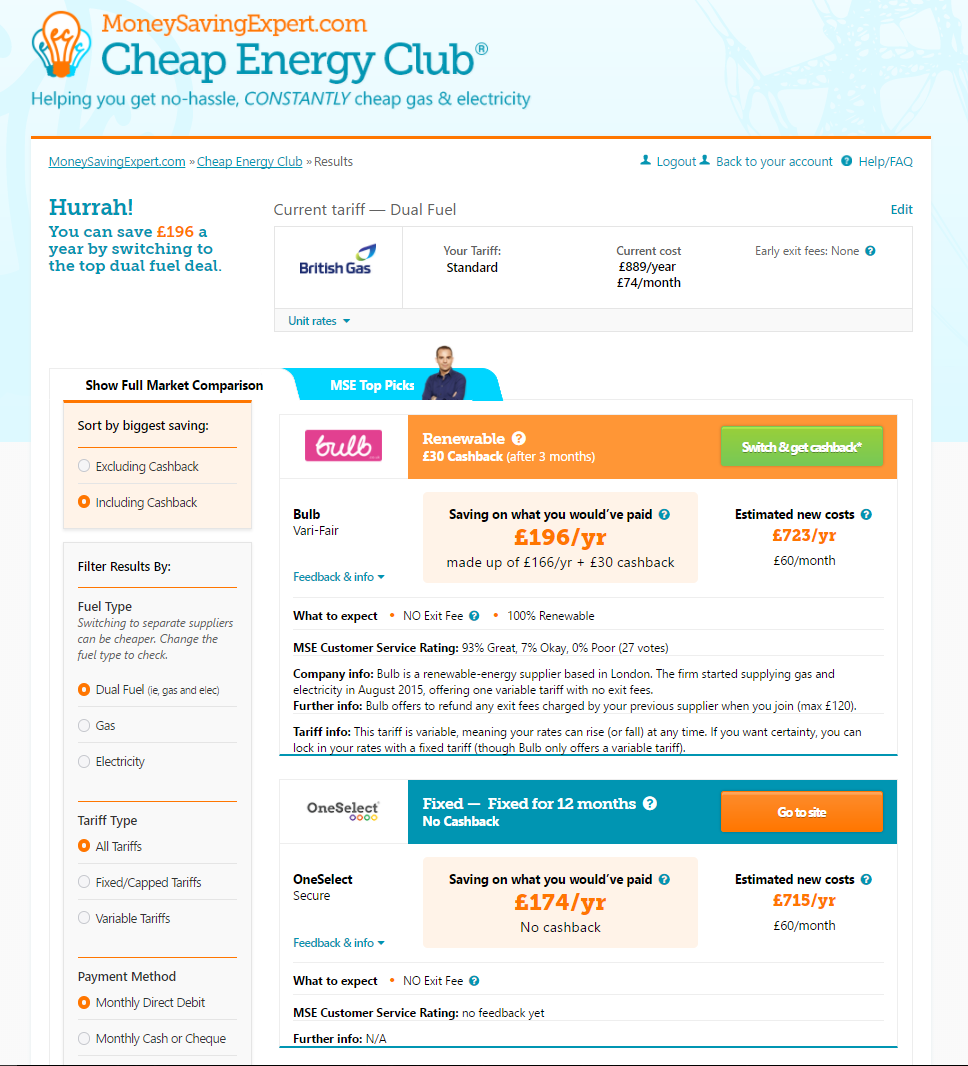 Help us make Cheap Energy Club better — MoneySavingExpert Forum
